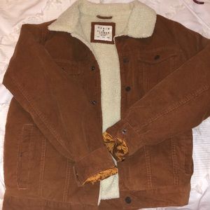 sherpa lined corduroy jacket
